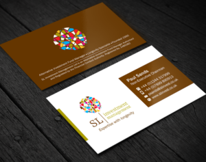 Business Card Design by Brand aid for SL Investment Management | Design: #10322518