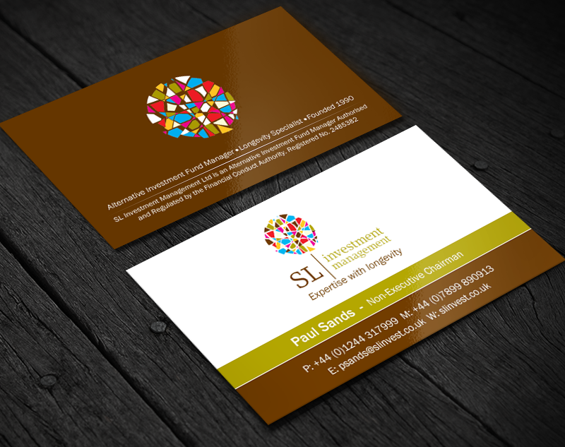 Business Card Design by Brand aid for SL Investment Management | Design #10322519