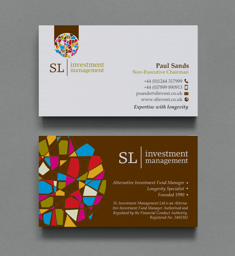 Design de Carte de Visite par chandrayaan.creative pour SL Investment Management | Design #10310121
