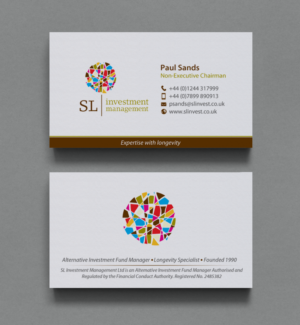 Visitenkarten-Design von chandrayaan.creative für SL Investment Management | Design: #10310126