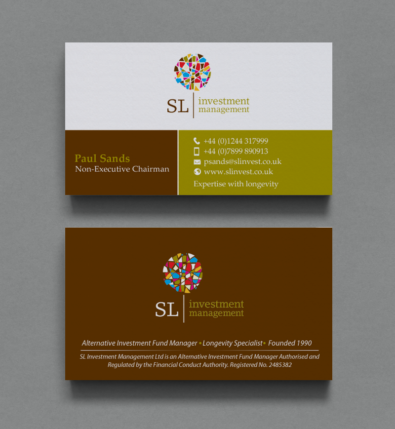 Business Card Design by chandrayaan.creative for SL Investment Management | Design #10310129
