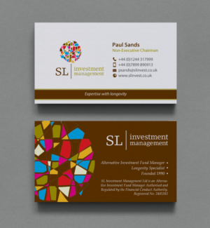 Visitenkarten-Design von chandrayaan.creative für SL Investment Management | Design: #10310130