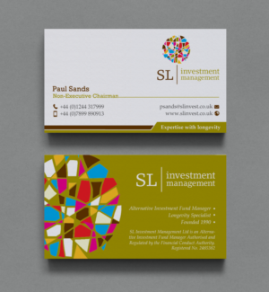 Visitenkarten-Design von chandrayaan.creative für SL Investment Management | Design: #10310131