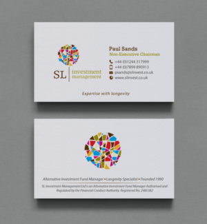 Visitenkarten-Design von chandrayaan.creative für SL Investment Management | Design: #10312134