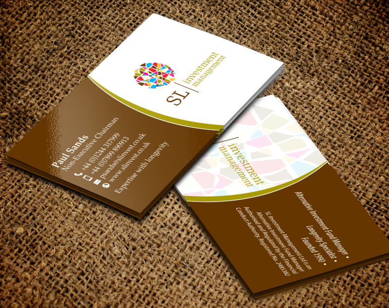 Design de Carte de Visite par chandrayaan.creative pour SL Investment Management | Design #10312137