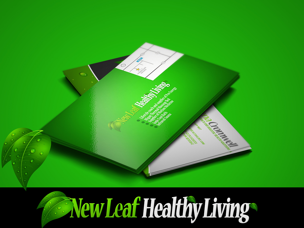 Business Card Design by biili for New Leaf Healthy Living | Design #2206336