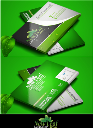 Business Card Design by biili for New Leaf Healthy Living | Design #2211307
