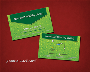 Business Card Design by Akaram Advertising for New Leaf Healthy Living | Design: #2191903