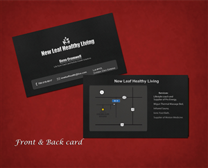 Business Card Design by Akaram Advertising for New Leaf Healthy Living | Design: #2194575