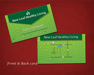 Business Card Design by Akaram Advertising for New Leaf Healthy Living | Design: #2196542