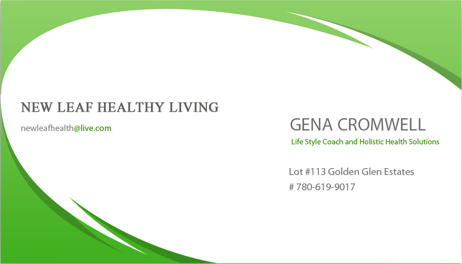 Business Card Design by Vishnu K Reji for New Leaf Healthy Living | Design #2198033
