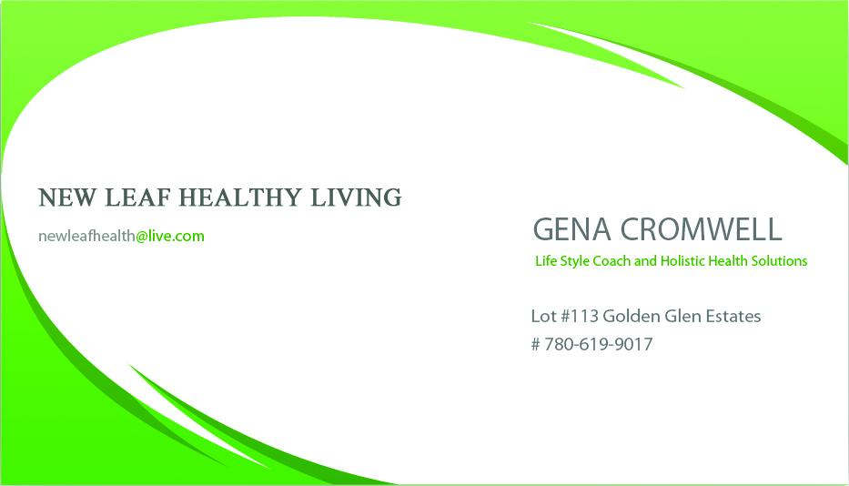 Business Card Design by Vishnu K Reji for New Leaf Healthy Living | Design #2198046