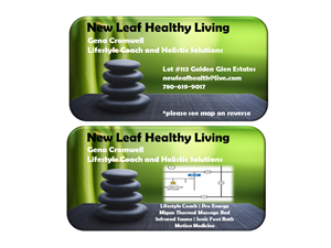 Business Card Design by GCs Custom Graphics & Ts for New Leaf Healthy Living | Design: #2189685