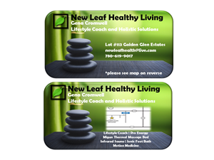 Business Card Design by GCs Custom Graphics & Ts for New Leaf Healthy Living | Design: #2189780