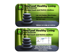 Business Card Design by GCs Custom Graphics & Ts for New Leaf Healthy Living | Design: #2189782