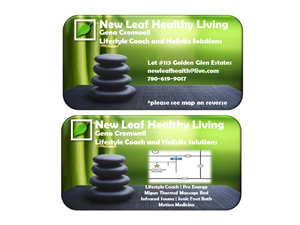 Business Card Design by GCs Custom Graphics & Ts for New Leaf Healthy Living | Design: #2193074