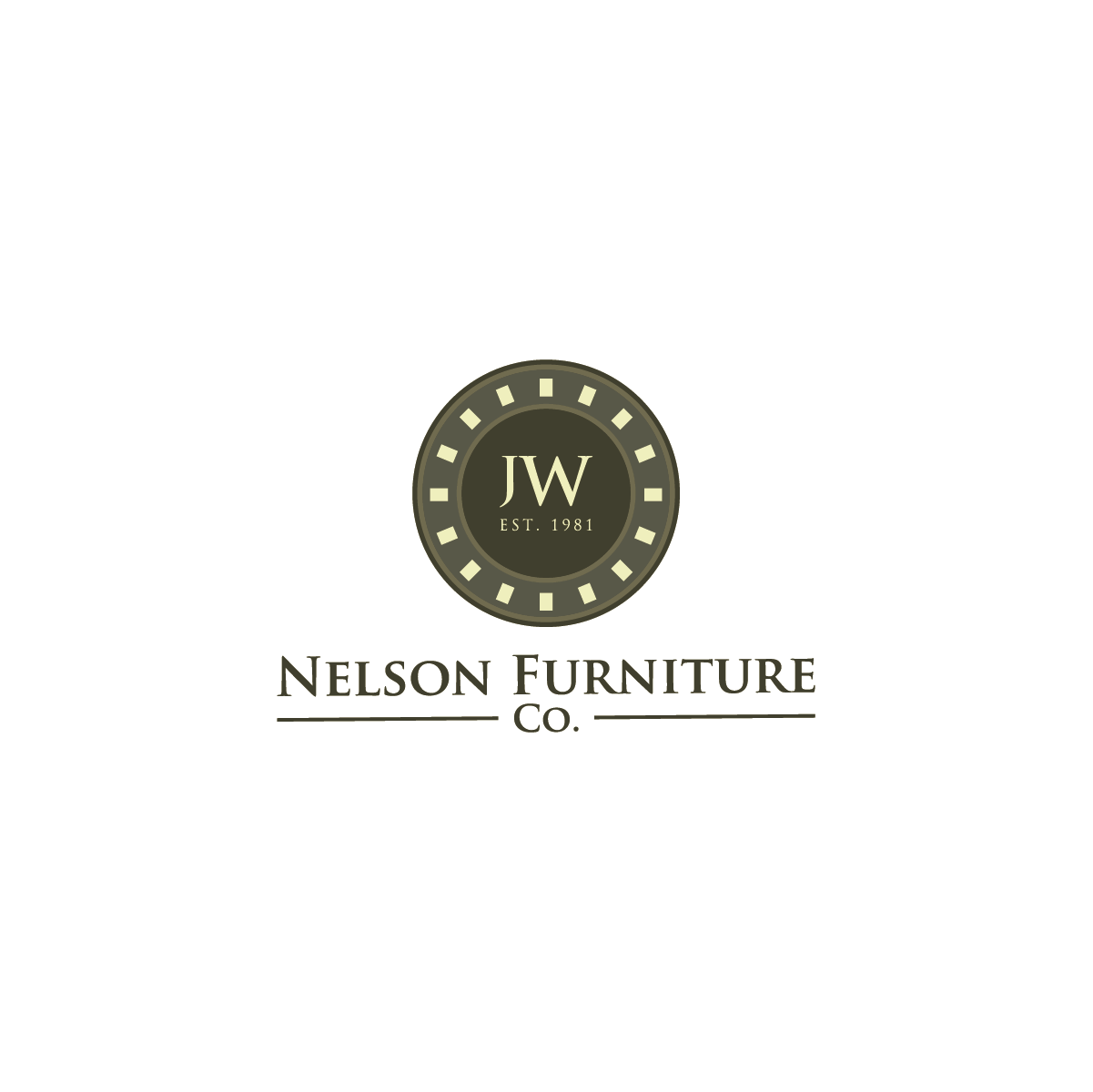 Logo-Design von phraimsondesign für Nelsons Just Wood Furniture | Design #10334836