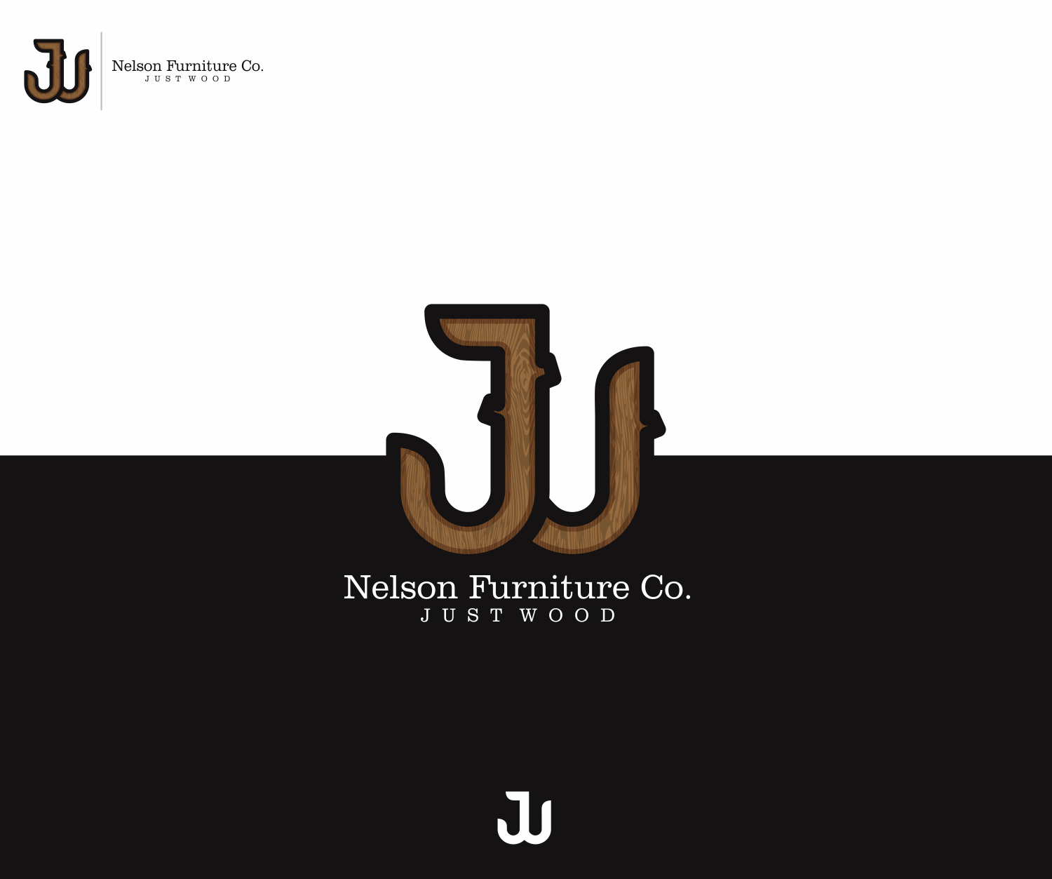 Logo Design by albertlatifi for Nelsons Just Wood Furniture | Design #10316447