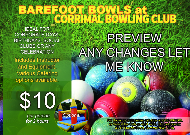Flyer Design by SamyPhotoshop for Corrimal Bowling Club Ltd | Design #10359498