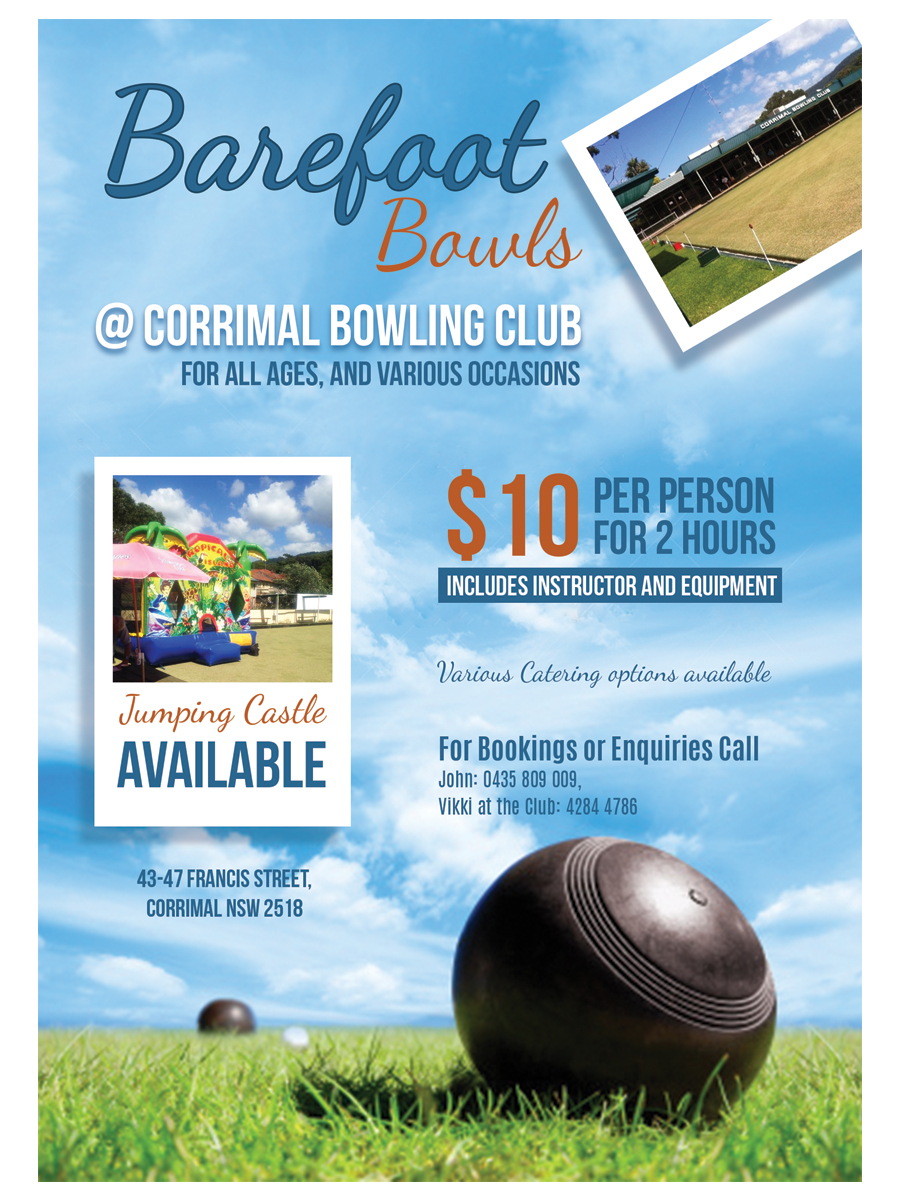 Flyer Design by LeonFX for Corrimal Bowling Club Ltd | Design #10453222