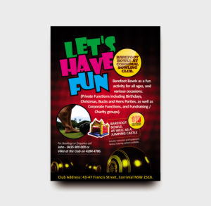 Design de Flyer par vikas naik pour Corrimal Bowling Club Ltd | Design #10343858