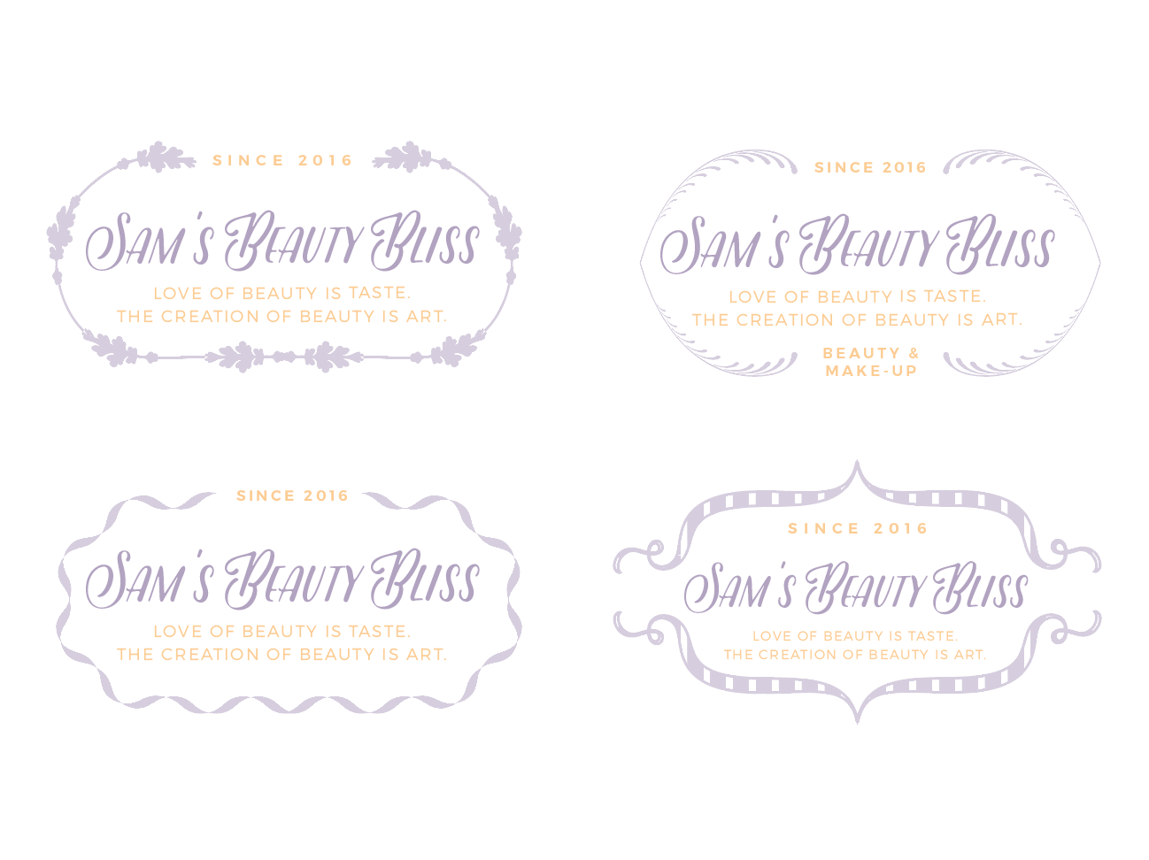 Logo Design by wonderland for Sam's Beauty Bliss | Design #10323270