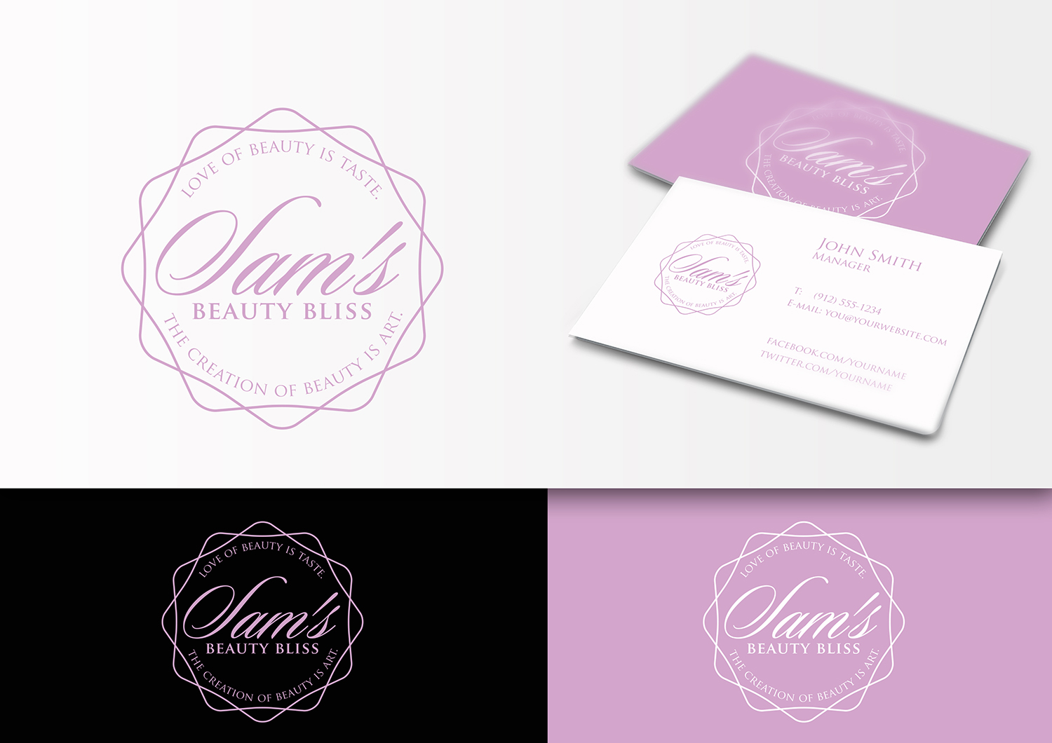 Logo Design by maria-kaz for Sam's Beauty Bliss | Design #10351400