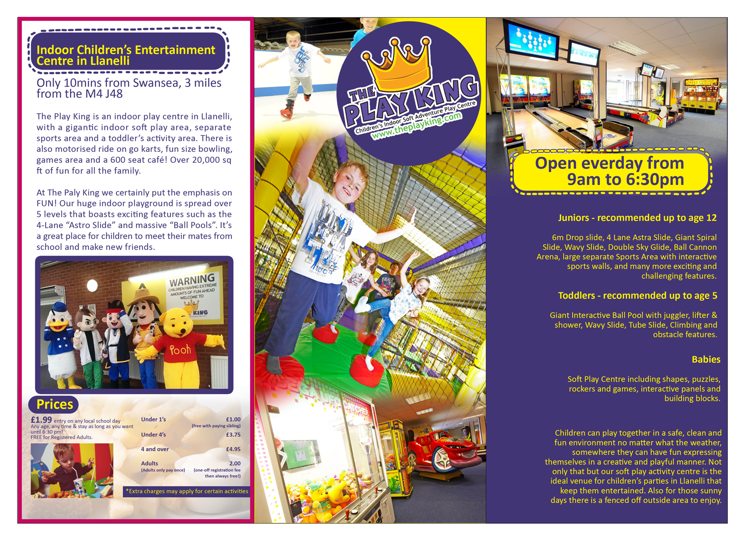 colorful bold promotional flyer design for eddies play ltd the indoor playground flyers