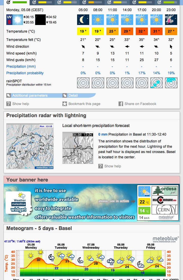 Design de Bannière  par SeXtreme pour meteoblue AG | Design #2206519