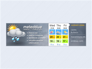 Banner-Design von yadunath für meteoblue AG | Design: #2192339