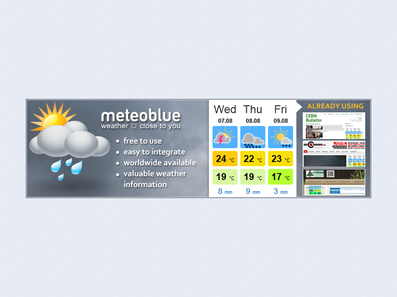 Banner-Design von yadunath für meteoblue AG | Design #2192403