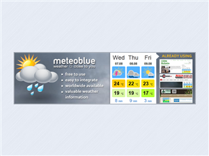 Banner-Design von yadunath für meteoblue AG | Design: #2192403