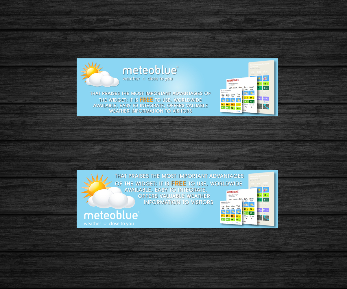 Banner Ad Design by FutureDesigne for meteoblue AG | Design #2200069