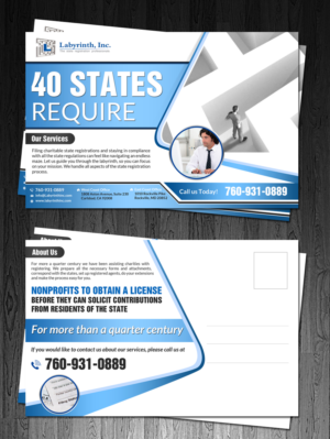 Postcard Design by debdesign for Labyrinth, Inc. | Design: #10428405