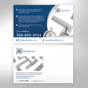Postcard Design by popdesign¤ for Labyrinth, Inc. | Design #10397120