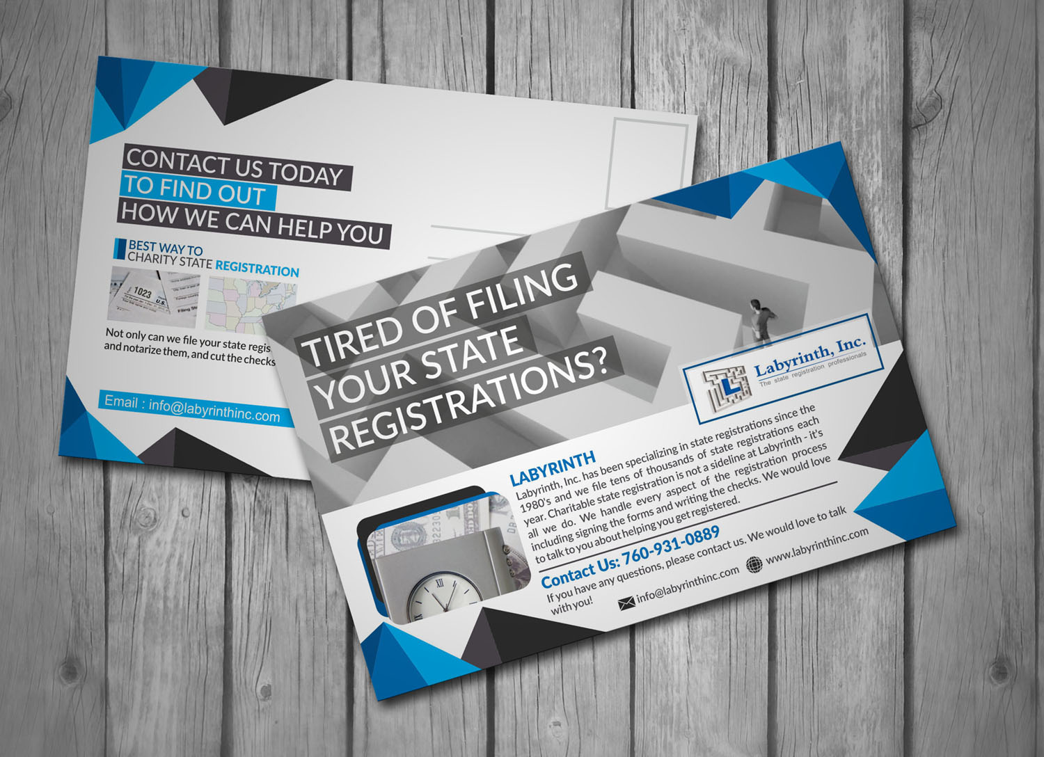 Postcard Design by atSIGN for Labyrinth, Inc. | Design #10408139