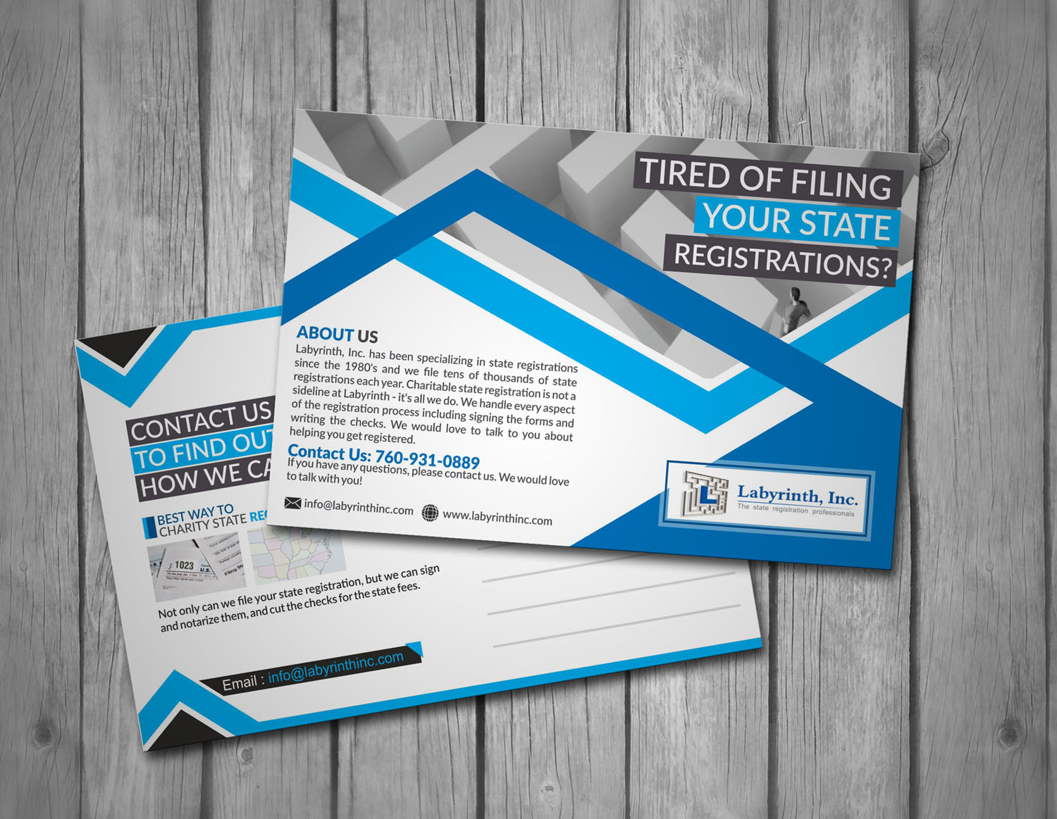 Postcard Design by atSIGN for Labyrinth, Inc. | Design #10408927