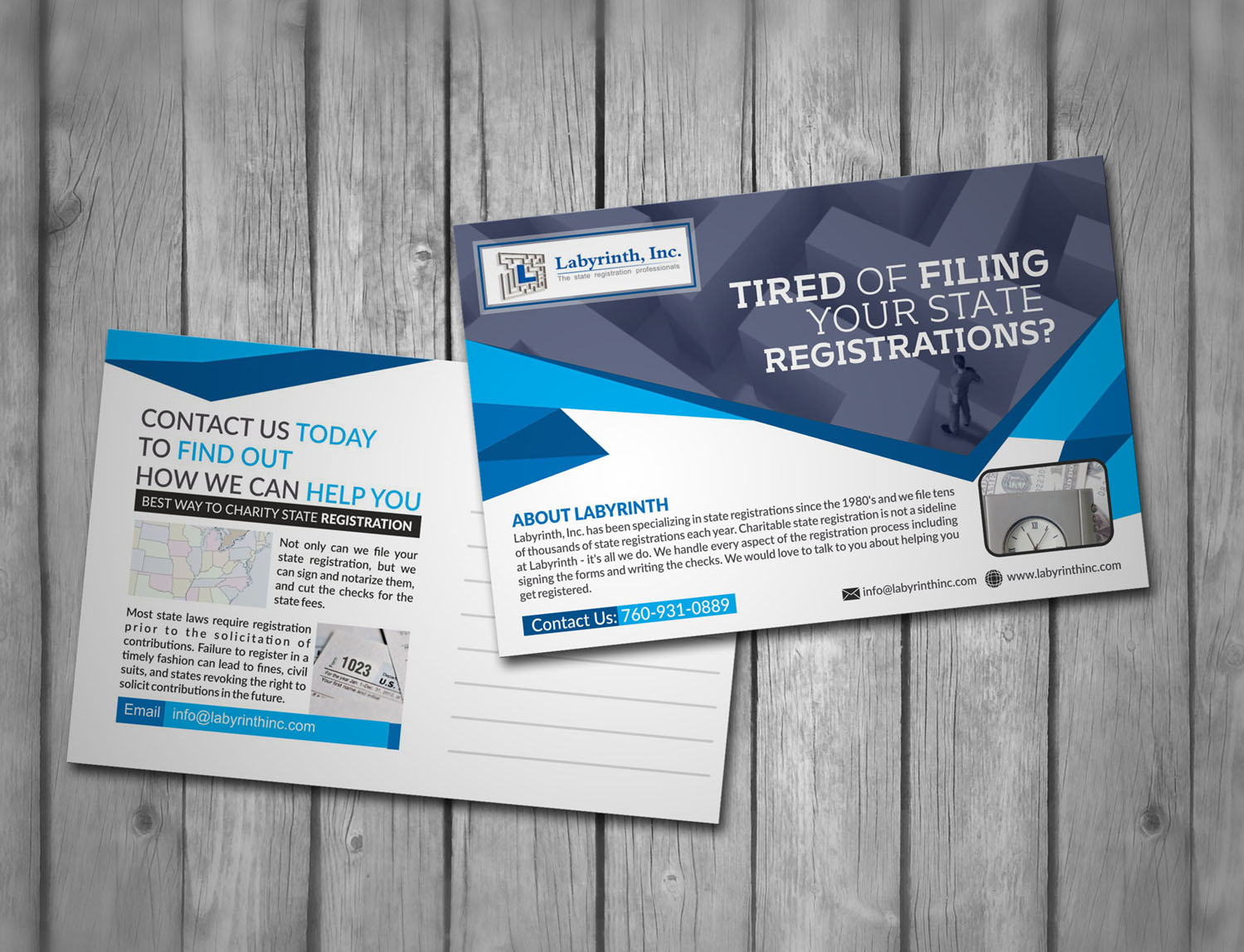 Postcard Design by atSIGN for Labyrinth, Inc. | Design #10409809