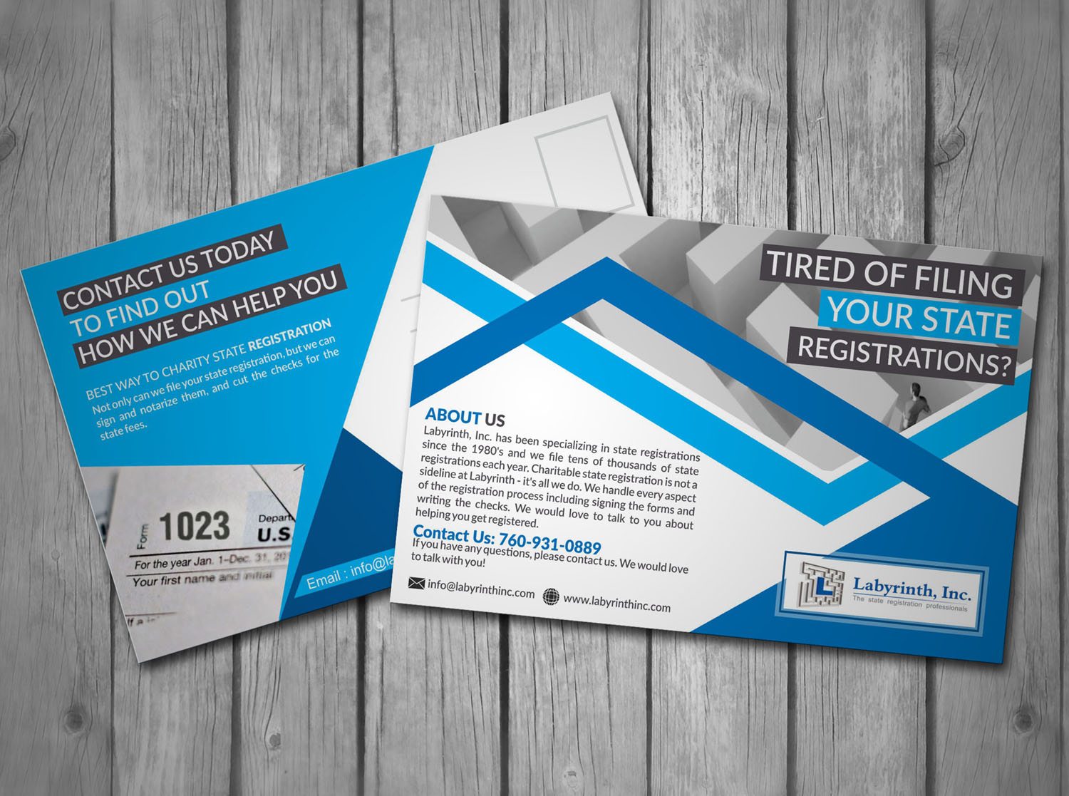 Postcard Design by atSIGN for Labyrinth, Inc. | Design #10415523