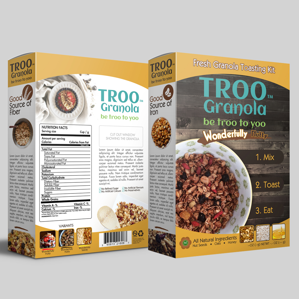 Verpackungs-Design von doodlebag für TrooFoods Ltd | Design #10370540