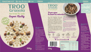 Verpackungs-Design von Sofya Obozkurt für TrooFoods Ltd | Design: #10584947