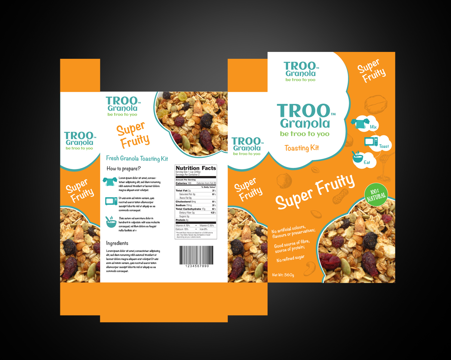 Verpackungs-Design von pivotaldesign.biz für TrooFoods Ltd | Design #10384182
