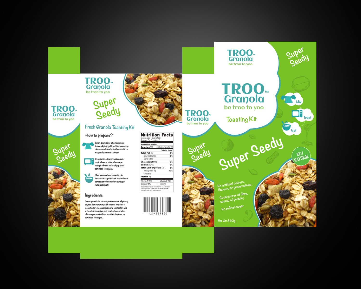 Verpackungs-Design von pivotaldesign.biz für TrooFoods Ltd | Design #10384262