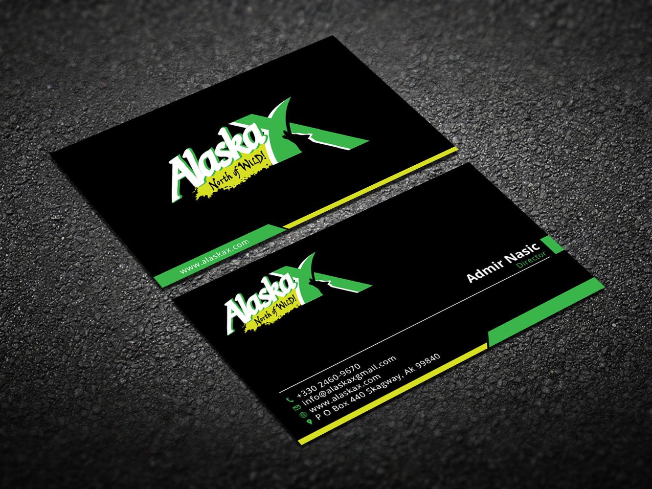Business Card Design by Verified artistry (Design garden) for AlaskaX | Design #10330604