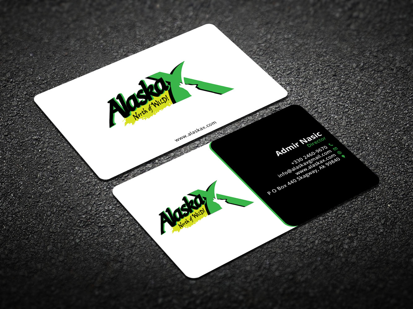 Business Card Design by Verified artistry (Design garden) for AlaskaX | Design #10330610