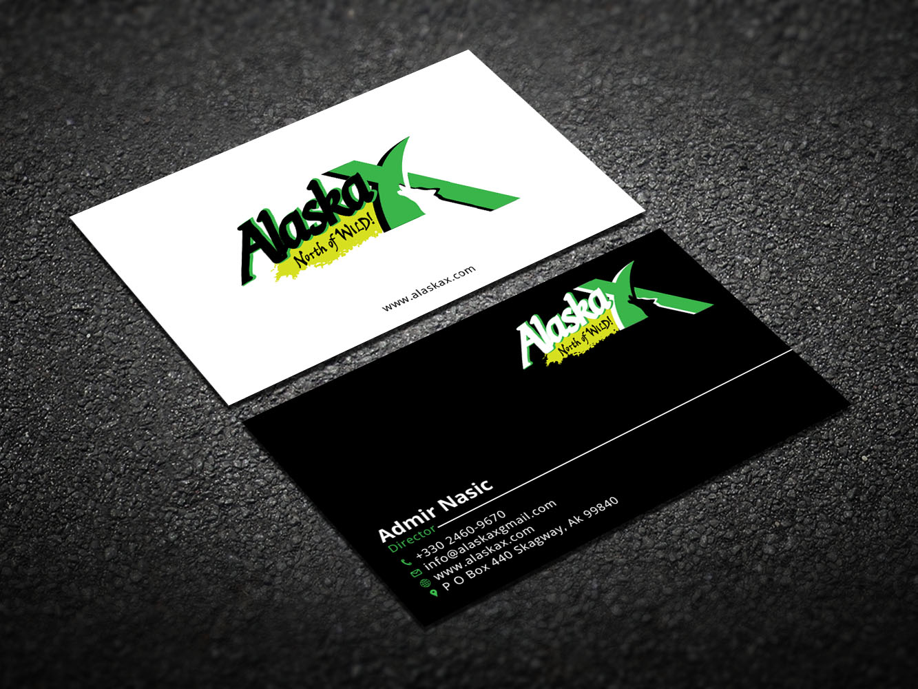 Business Card Design by Verified artistry (Design garden) for AlaskaX | Design #10330611