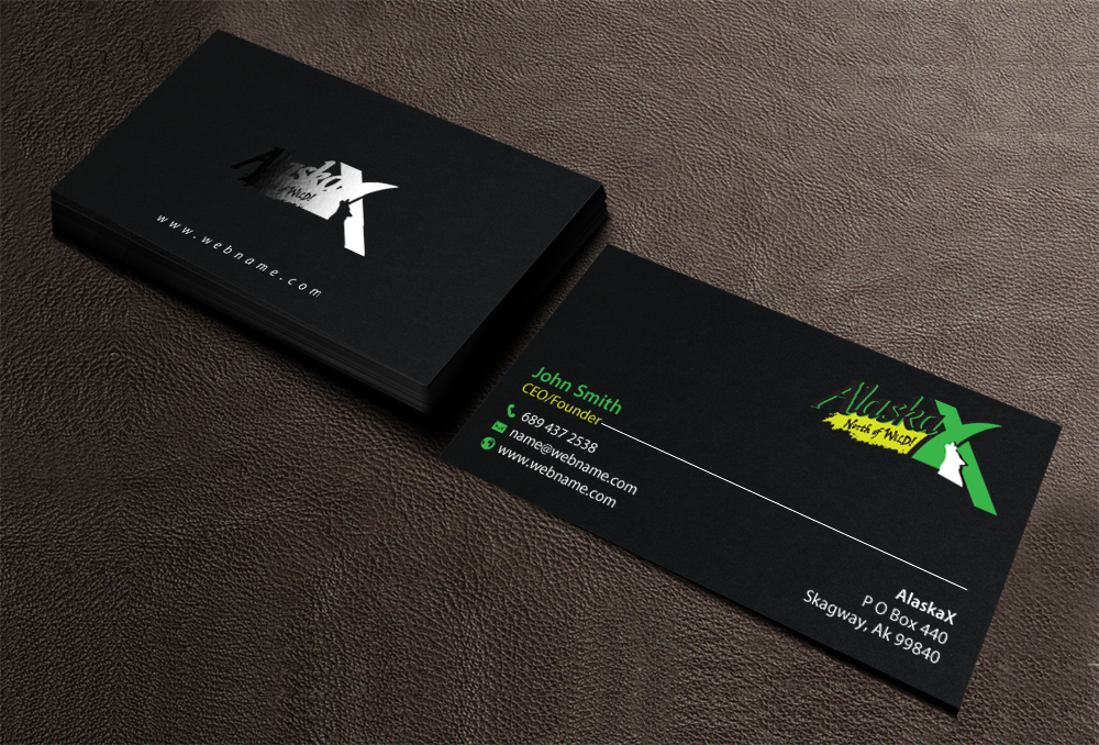 Business Card Design by chandrayaan.creative for AlaskaX | Design #10353057