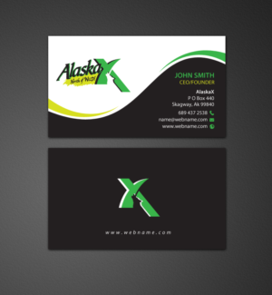 Business Card Design by chandrayaan.creative for AlaskaX | Design: #10360956
