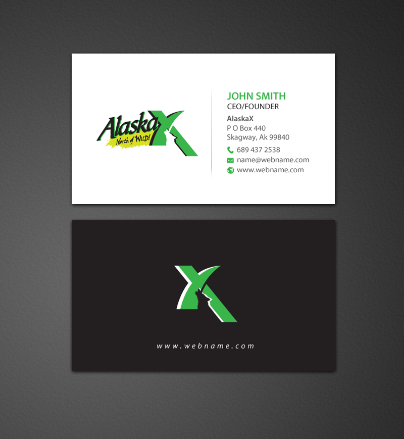 Business Card Design by chandrayaan.creative for AlaskaX | Design #10360961