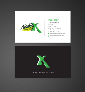 Business Card Design by chandrayaan.creative for AlaskaX | Design: #10360961